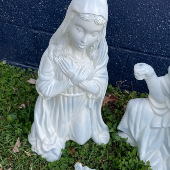 Vintage XL Nativity 21” Ceramic Molds Joseph, Mary & Baby Jesus - Picture 5 of 11
